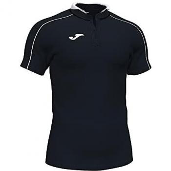 Polo Manga Corta Rugby Hombre Joma Scrum Negro