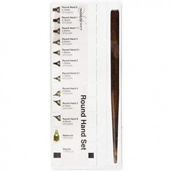 Manuscript - Set de portaplumas y plumillas para caligrafía de letra inglesa Roundhand