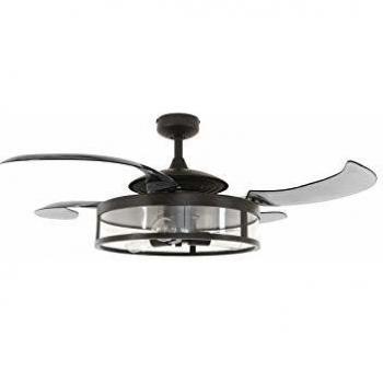 Beacon Fanaway nuevo clásico ventilador de techo y luz, negro, E27, 60 W