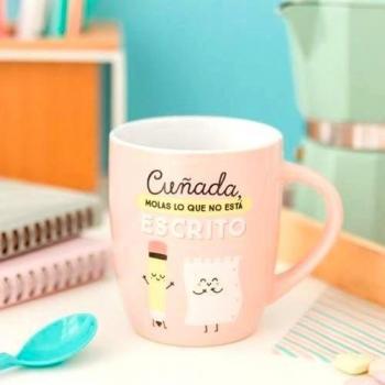 Taza Mr Wonderful Cuñada, molas lo que no está escrito