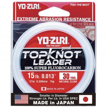Yo-Zuri Topknot Leader Sinking Leader (7 kg, 27.6 m), Natural Clear, 7 kg