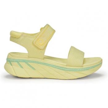 Fluchos Atom Fresh Amarillo Mujer Sandalias con Plataforma y Cierre Adherente