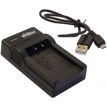 vhbw Cargador de batería USB Compatible con Sony Handycam DCR-SR77