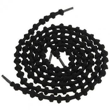 Black Knot Laces with Elastic Stretch, No Tie Shoe laces for Running, Sports, Athletics, Gym, Marathon Runners, Triathlon, Track Shoes, Sneaker & Trainer Shoe Laces for Kids, Adults …