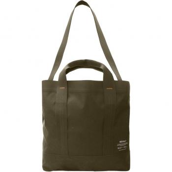 Bolso Shopper Bonded kaki Ecoalf - Elegante bolso de mujer con doble asa y cierre de cremallera