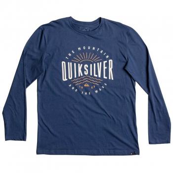 Quiksilver Ls Classic Tee Mad Wave Camiseta de Manga Larga, Hombre, Azul