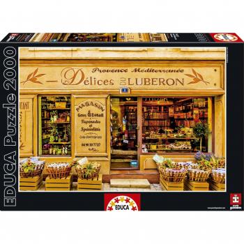 Puzzle Educa - Delicias del Luberon, 2000 piezas, incluye pegamento para puzzle