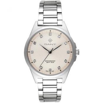 Reloj Hombre Gant G156002 - Reloj de pulsera, diseño elegante, caja de acero inoxidable, correa de cuero genuino, resistencia al agua hasta 50 metros, esfera analógica con indicadores luminosos y logo G