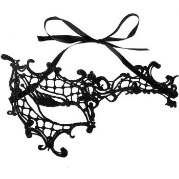 Masquerade Ball One-Eyed máscara accesorio para disfraz negro 10