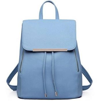 Miss Lulu Mochila Mujer Bolso Bandolera Daypack Casual Elegante Moda Cuero PU