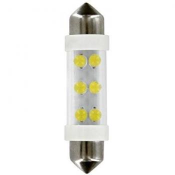 CP.LAMPADE 24V 6 LED BIANCO SILURO 11X41 SV8.5-8