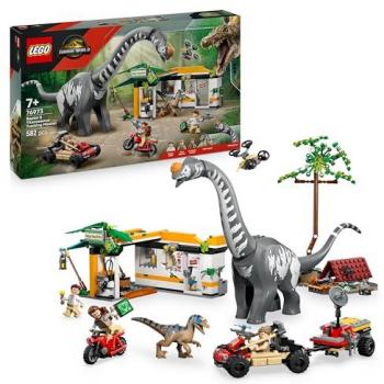LEGO Jurassic World 76973 - Misión de Seguimiento: Raptor y Titanosaurus con 582 Piezas, Dron, Coche Todoterreno y 3 Minifiguras
