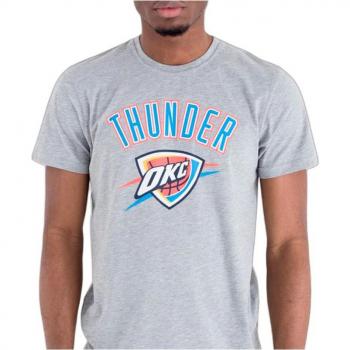 New Era NBA Oklahoma City Thunder Grey Short Sleeve T-Shirt for Men XL