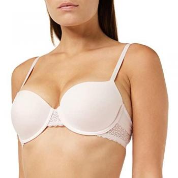 Sujetador balconette preformado con aro Calvin Klein Flirty rosa 85C