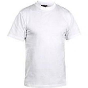 Blaklader Men's White T-Shirt - XXX-Large, Round Neck