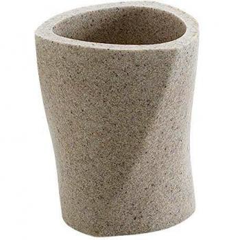 Gedy LB980300300 Portacepillos, Beige, 8.4x8.2x10.4