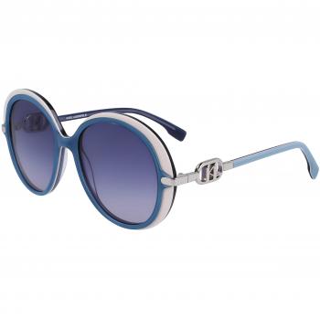 Karl Lagerfeld KL6084S Women's Sunglasses - Azure/White, 55/17/140