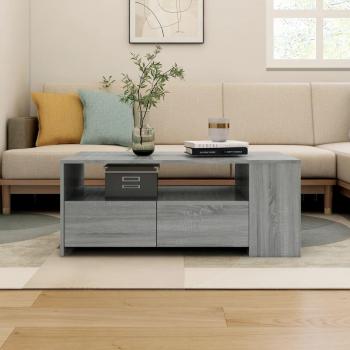 Mesa de centro madera contrachapada gris Sonoma 102x55x42 cm