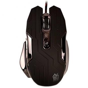Ckeyin® 7 Botones Profesional Ratón óptico USB Gaming 4000DPI Ajustable Ratón Programable Deslumbramiento Ideal para Jugadores