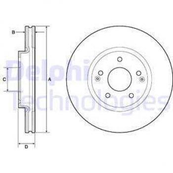 Disco de freno DELPHI BG4809C