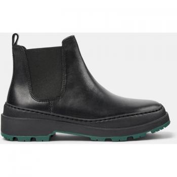 Camper Brutus Trek Women's Black Leather Ankle Boots with Elastic, Size 39