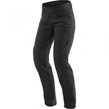 Dainese Pantalones Casual Slim Tex para Damas - Textiles para Motocicletas - Color Negro (Talla 34)