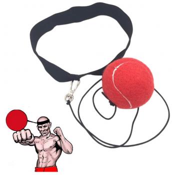 Bola de entrenamiento de boxeo, para mejorar la coordinación y reflejos. , rojo