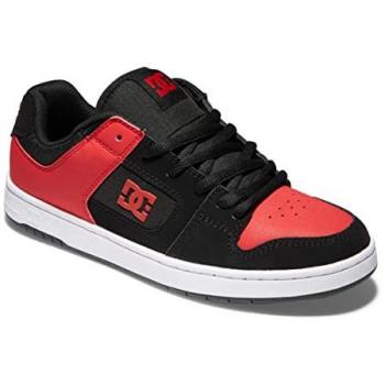 Zapatillas de Skate DC Manteca 4 Negro/Rojo, Cuero, Hombre, Talla 44