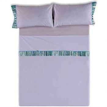 ESTELIA - Juego de sábanas Pax Color Blanco óptico - Cama de 150