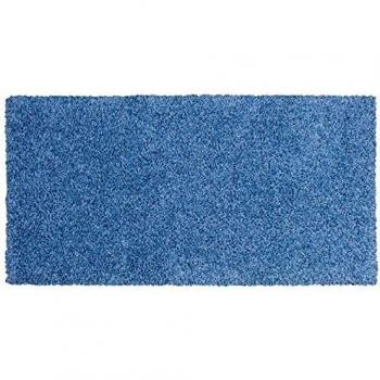UNITRAMA - Alfombra Catay Azul - 100x150cm - Pelo semilargo 25mm