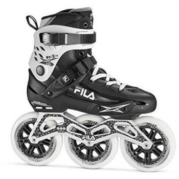 Patines en línea Fila Houdini 125, unisex, color negro y blanco, talla 40