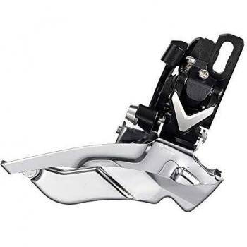 Microshift XCD F18 – Desviador Delantero, Color Plateado/Negro