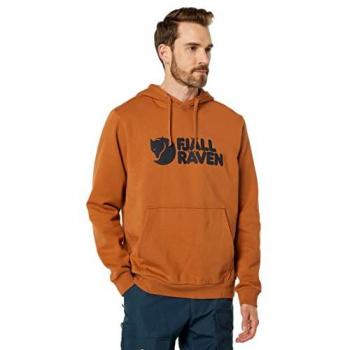 Fjällräven Logo Hoodie Terracotta Brown Size S
