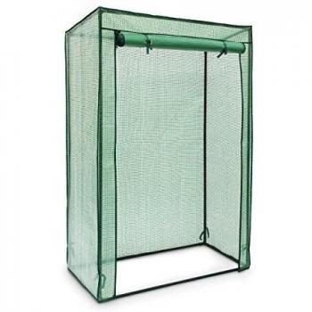 Invernadero de Tomates con Techo Inclinado, 150 x 100 x 50 cm, Material PE, Verde - Relaxdays