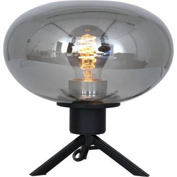 Lámpara de mesa Steinhauer Reflexion, Ø 22 cm, negra, metal, E27 (casquillo grande), modelo 2681ZW