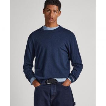 Pepe Jeans AndrÃ© Cuello Redondo Marino Jersey para Hombre - Algodón/Lana/Cachemira - Azul Marino