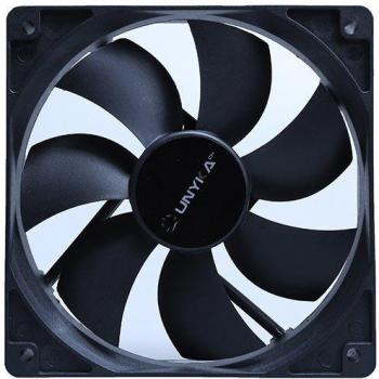 UNYKAch Ventilador de Ordenador 90 mm, 51789, Negro Básico PC, 2000 RPM, 3 Pines, 7 Aspas Silencioso