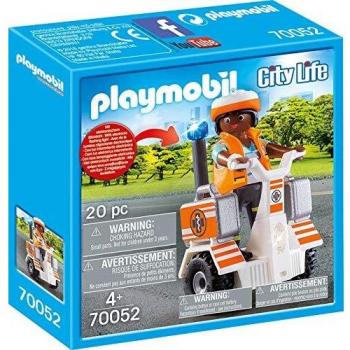 PLAYMOBIL 70052 City Life Rescue Balance Racer - Emergency Scooter Playset