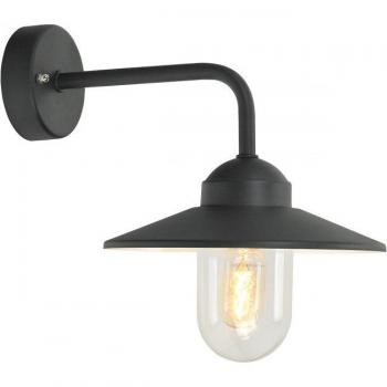 Aplique de jardín Vansbro negro de 33,5 cm, IP55, E27