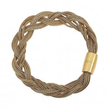 Pulsera BREIL MAGNETIC SYSTEM para mujer en color Maple Gold, talla única, sin piedras - Mod. TJ3383