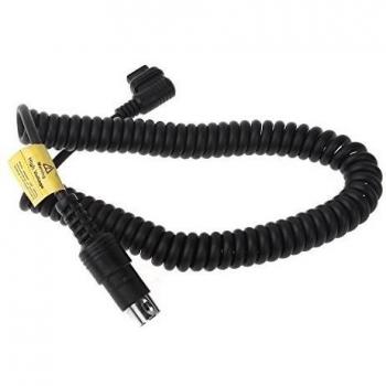 GODOX (1.5m extendido) Cable de extension Cable de conexion Cable de transmision de alta calidad para conectar Flash Power Pack de CX Godox PB820 PB960 y Canon Speedlite-negro