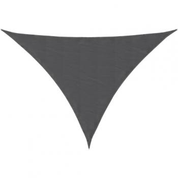 vidaXL Toldo de vela triangular de tela oxford gris antracita 3x4x4 m
