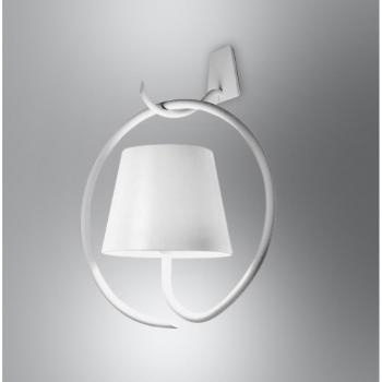 Aplique LED recargable Zafferano Poldina con gancho blanco