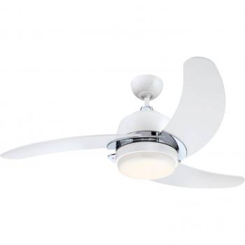 Ventilador de techo Westinghouse Simone con luz LED, color blanco