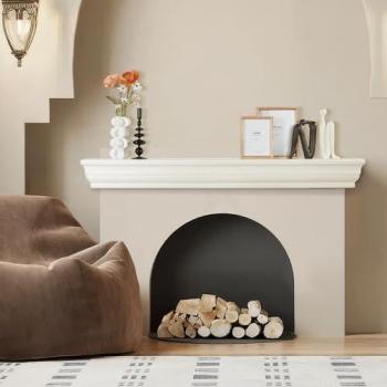 VEVOR Natural Wood Fireplace Mantel, 60 x 8 x 5, 50 lbs Weight Capacity, Handcrafted Floating Farmhouse Shelf
