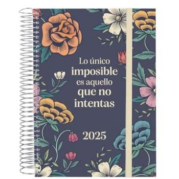 Finocam - Agenda Espiral Design Collection 2025 Imposible 1 Día Página Enero 2025 - Diciembre 2025 (12 meses) Español Multicolor Multilingüe
