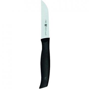 Zwilling Twin Grip - Cuchillo verdura, Hoja endurecida al frío Friodur, Acero Inoxidable, Mango sintético, 80 milímetros, Color Negro