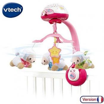 Vtech Baby Sheep Count Pink Plastic Baby Crib