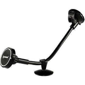 Ipow® Soporte Magnético Movil Coche, Soporte Universal con Brazo Largo para Parabrisas para iPhone7 6 Plus
