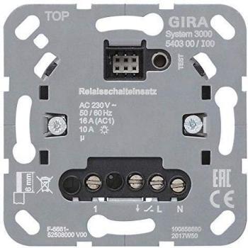 Gira Relay Switch Insert 540300 Design Neutral Electronic Switch 4010337048282